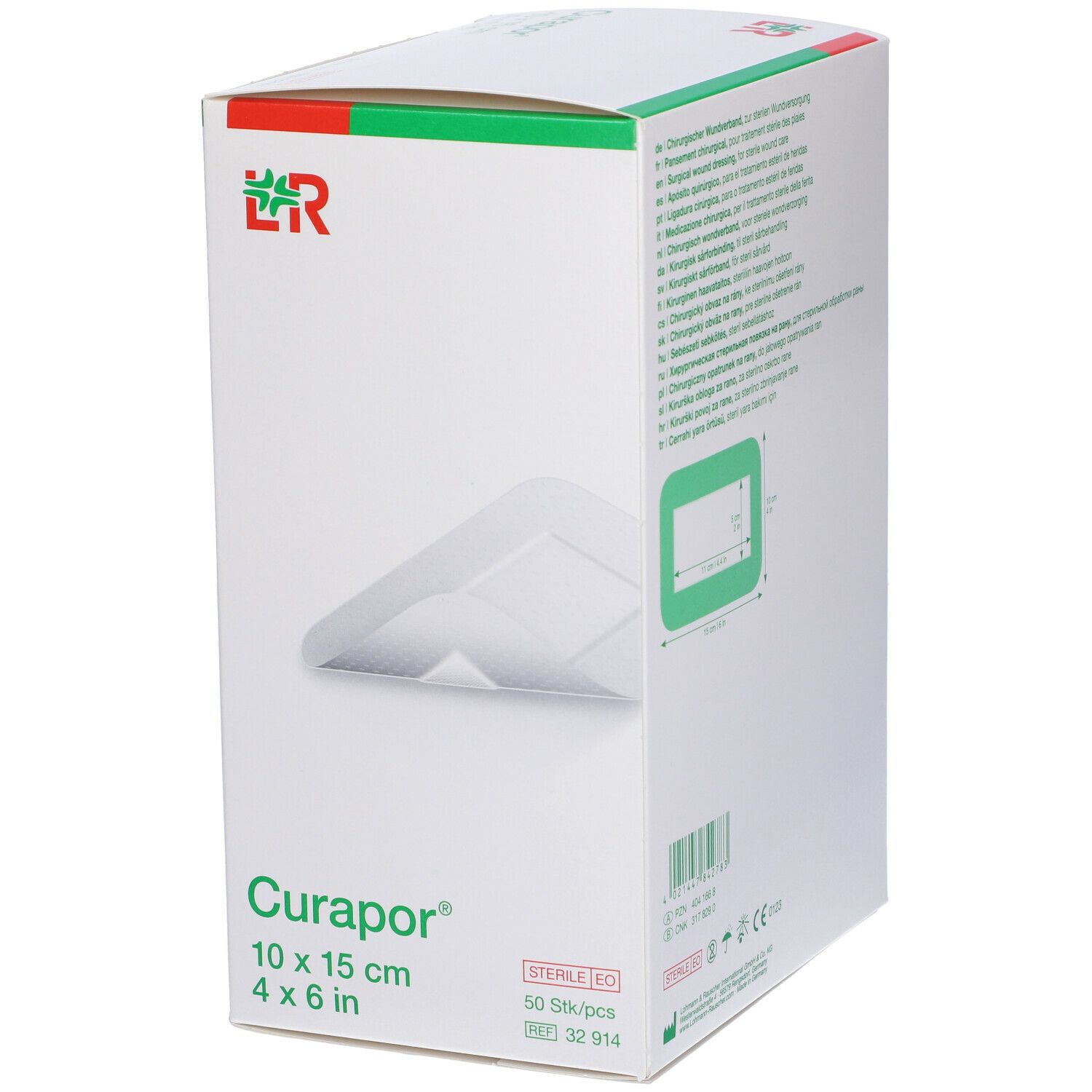 CER CURAPOR 10X15CM STER 50PZ