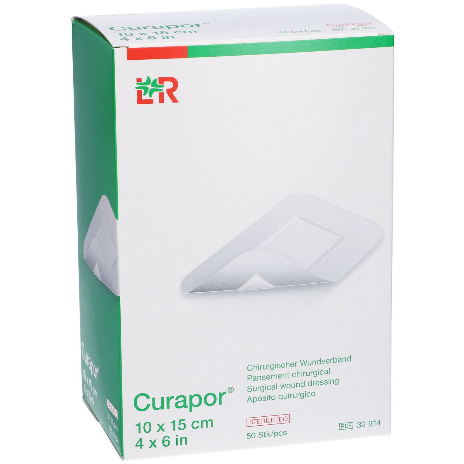 CER CURAPOR 10X15CM STER 50PZ