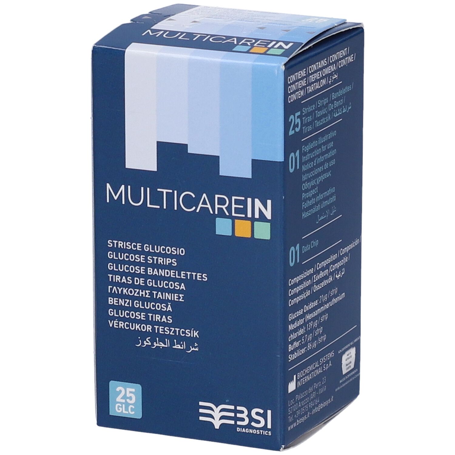 Multicare IN Glucosio 25Str 25 St Teststreifen