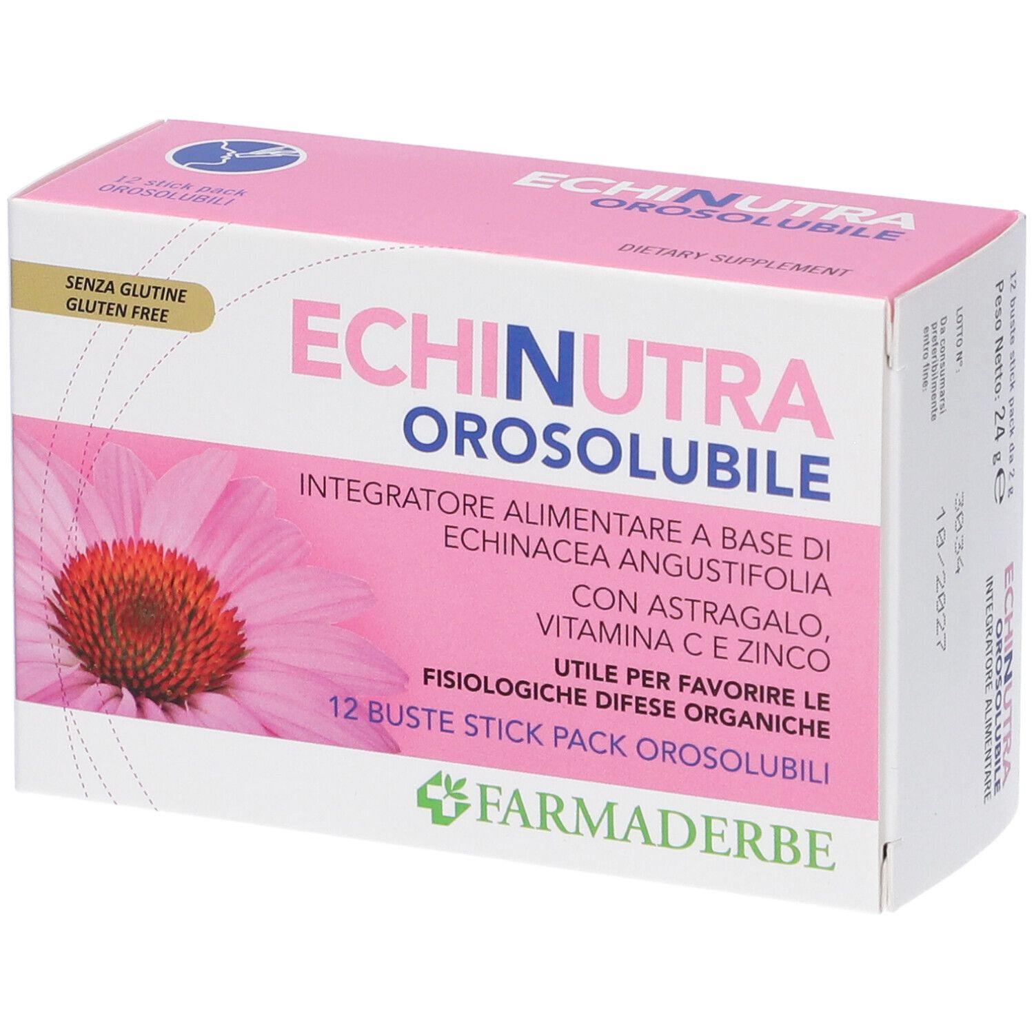 Echinutra 12 stick - integratore alimentare immunostimolante polvere orosolubile gusto arancia - Immagine 7