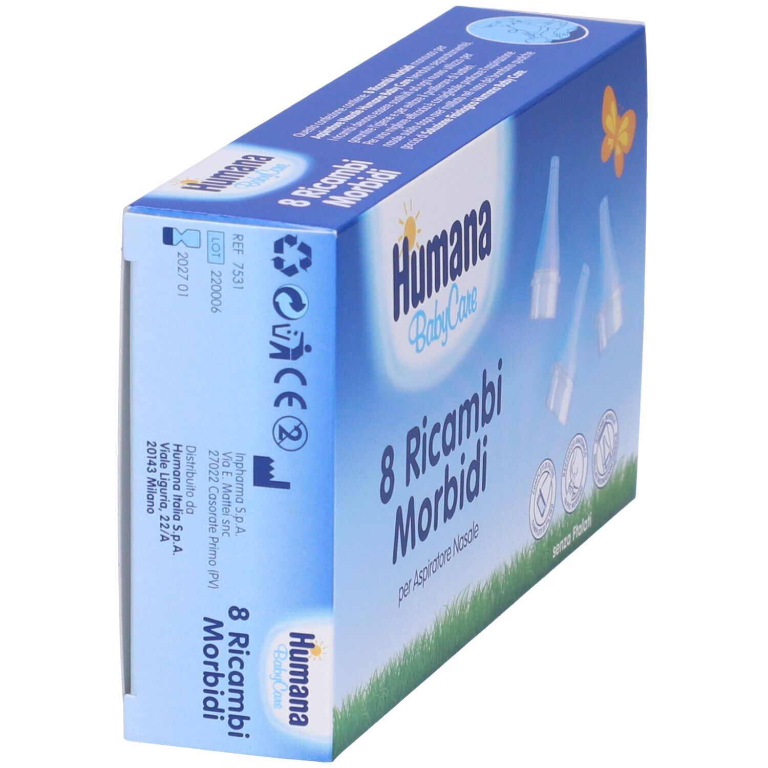 Set Weiche Ersatzteile für Nasensauger Humana 8 Teile Humana