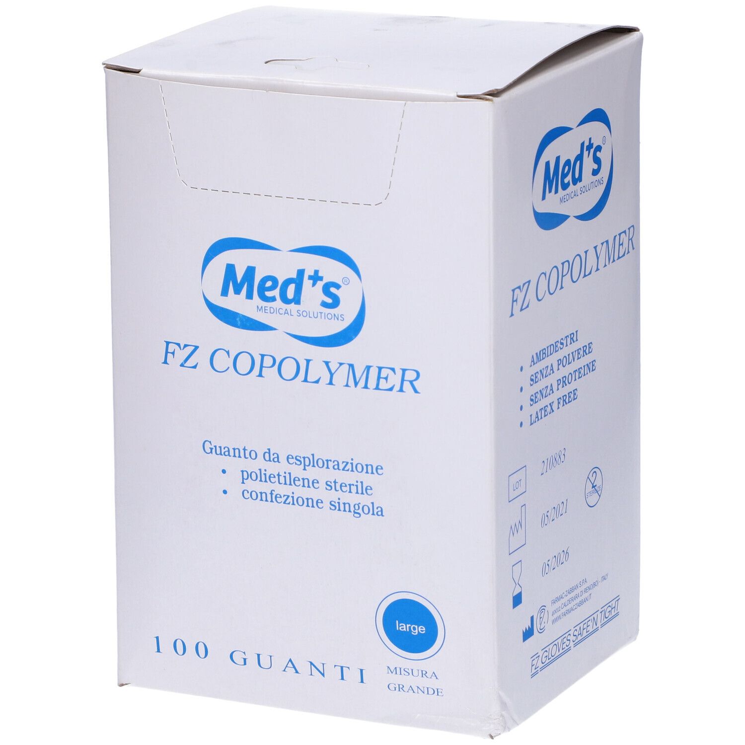Guanti St Fz Copolymer L 100Pz