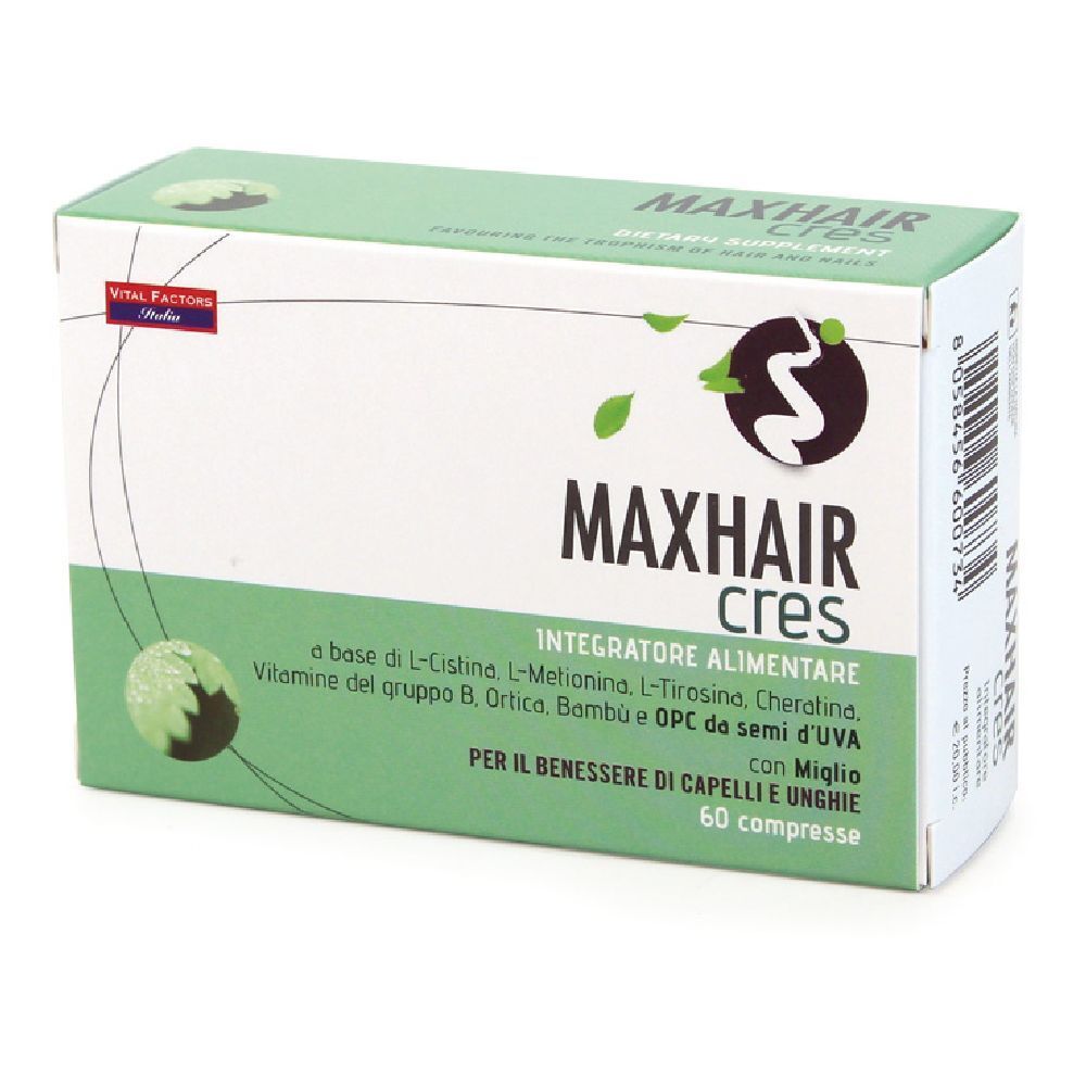 Vital Factors Bianchi Maxhair Cres Per Trofismo Capelli E Unghie 60 Compresse - Immagine 3