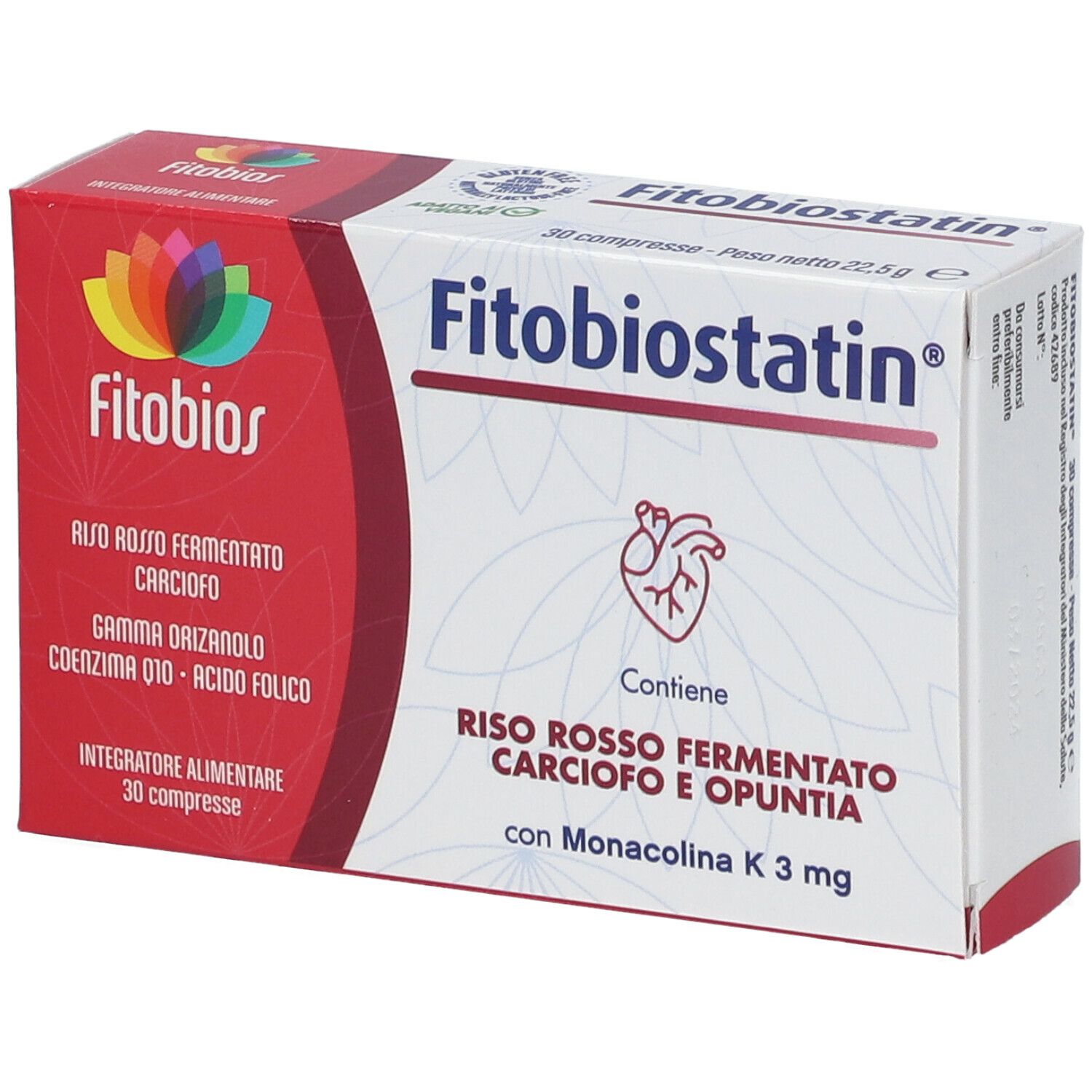 Fitobios Rosso Fitobiostatin Per Controllo Colesterolo 30 Compresse - Immagine 7