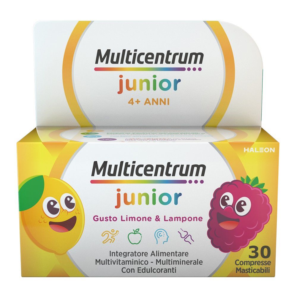 Multicentrum Junior Vitamine Bambini 4+ Vitamina D C Ferro, 30cpr