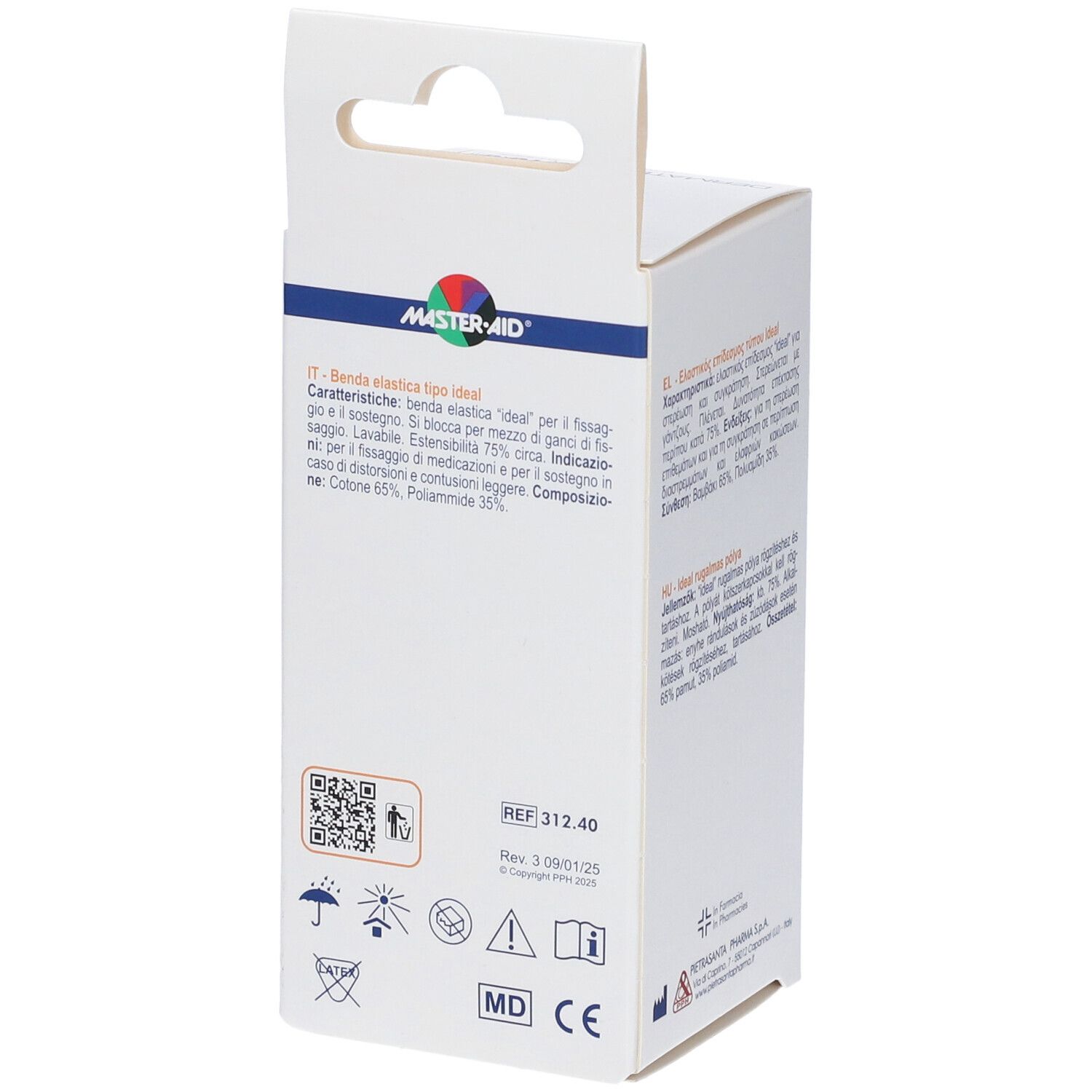 Verpackung für elastische Binde, Master-Aid, 10,5 cm