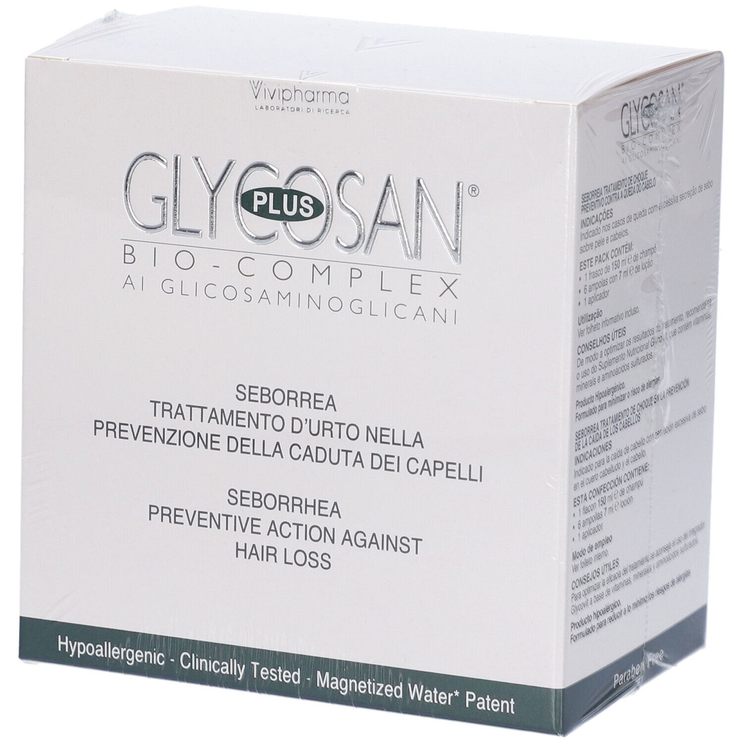 Pdmtobemaintained Glycosan Plus Bio-Complex Trattamento Anticaduta Per Capelli Con Seborrea 1 Pz Shampoo