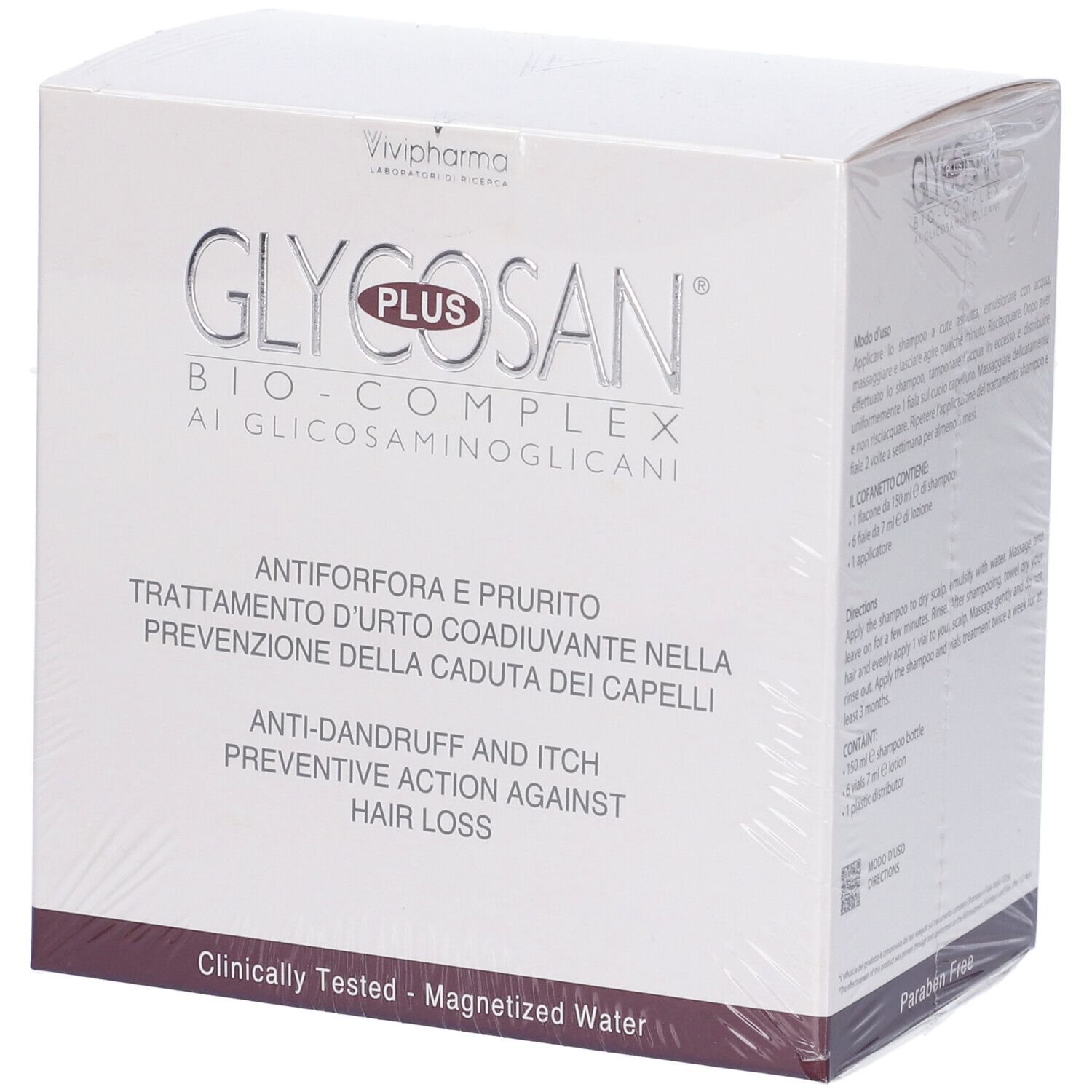 Glycosan Plus Bio-Complex Trattamento Anticaduta per Capelli con Forfora e Prurito