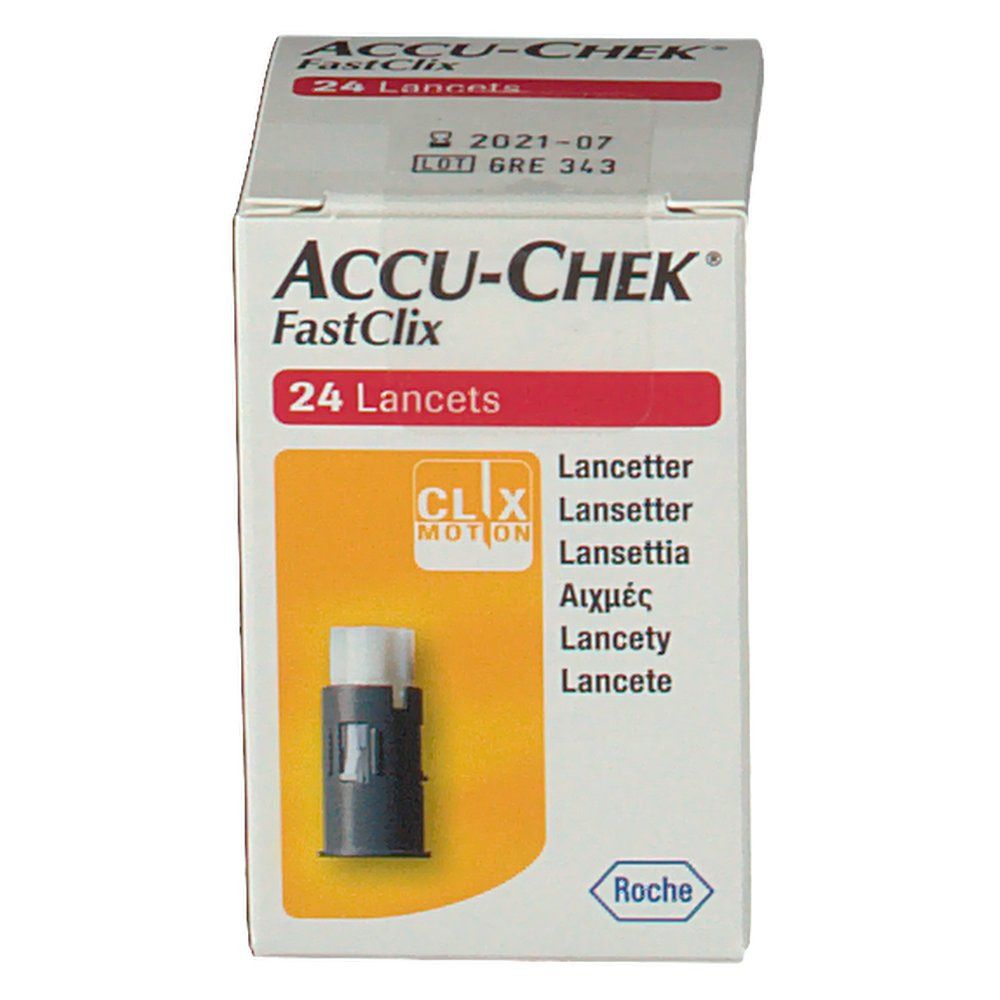 ACCU-CHEK FastClix Lanzetten-Box, 24 Stück.