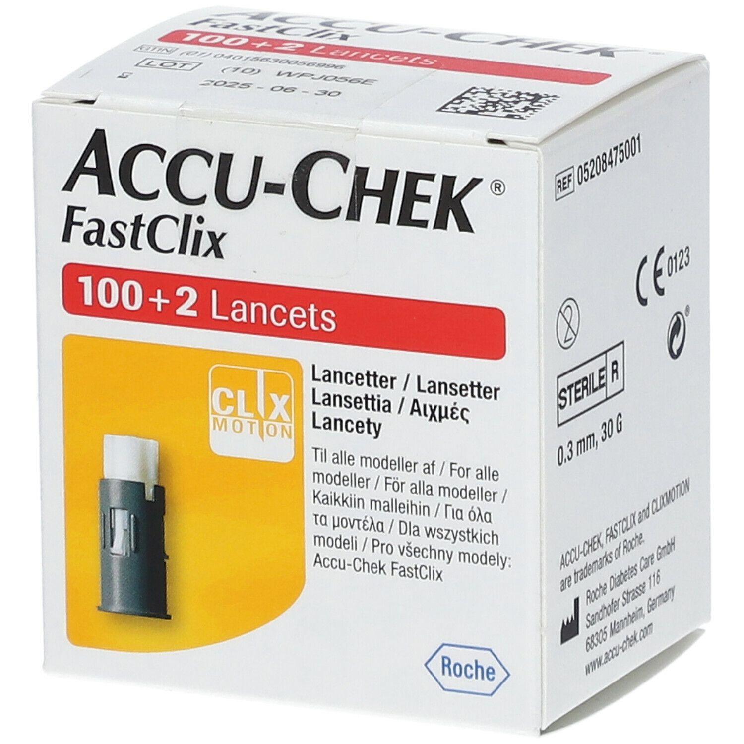 Image of Accu-Chek® FastClix 100 + 2 Lancette per Pugnidito Accu-Chek® FastClix