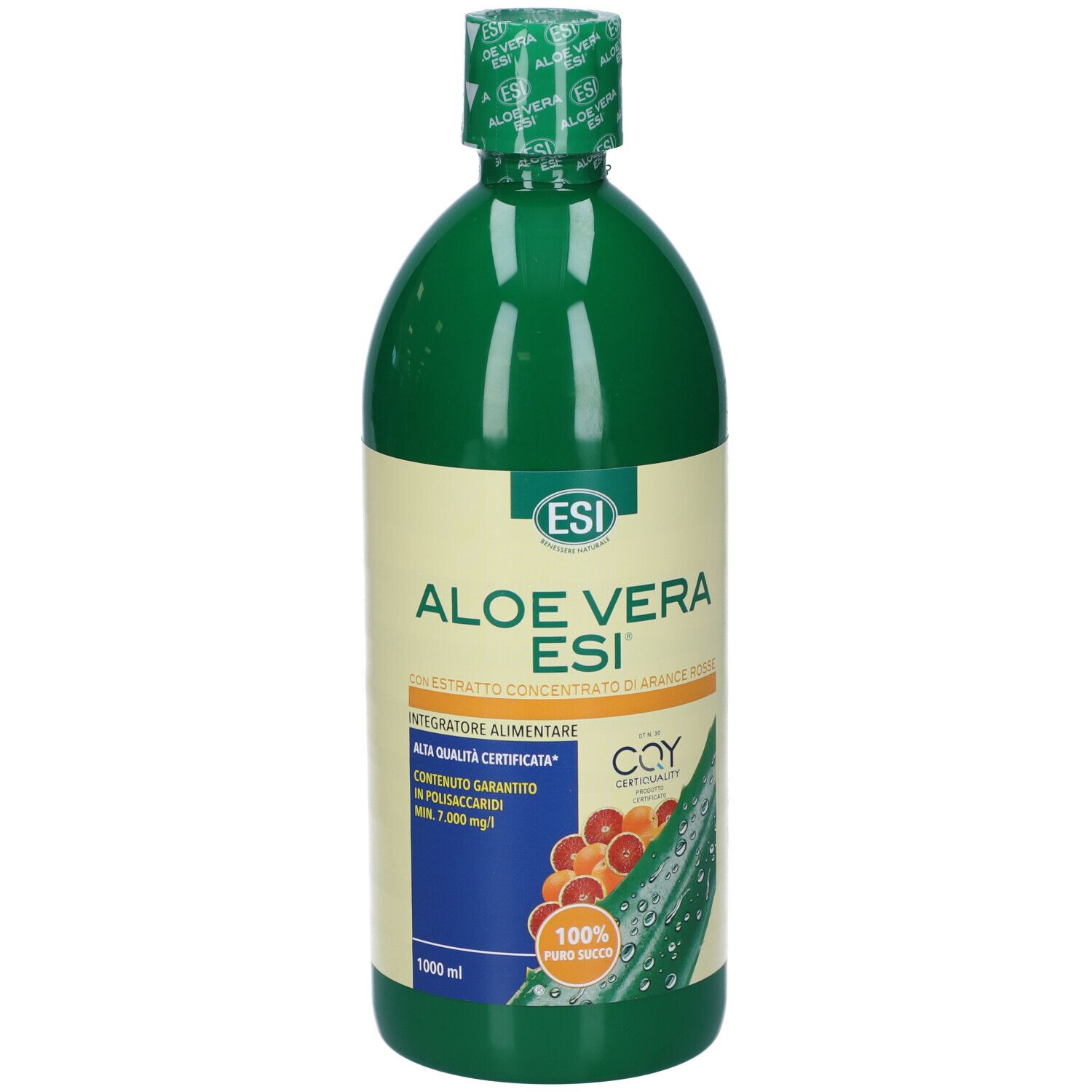 Esi Aloe Vera Succo Con Arancia Rossa 1000 Ml - Immagine 5