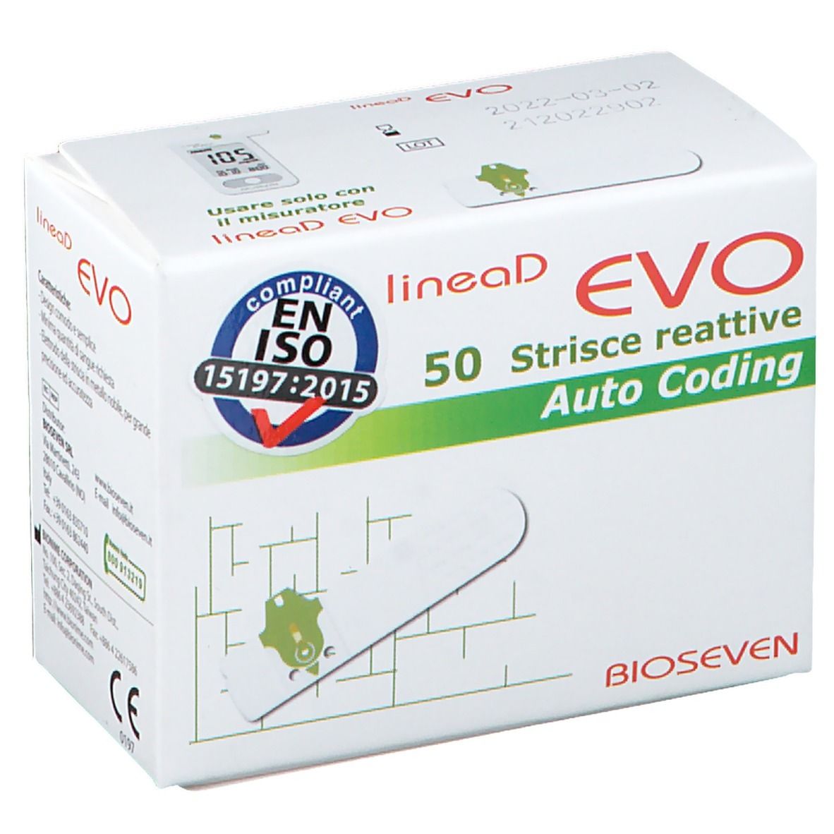 Bioseven LineaD Evo Strisce reattive Auto Coding