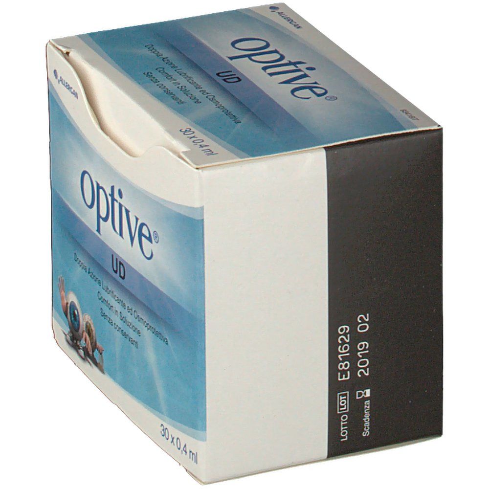 Verpackung für Augenpräparat, 30 x 0,4 ml.