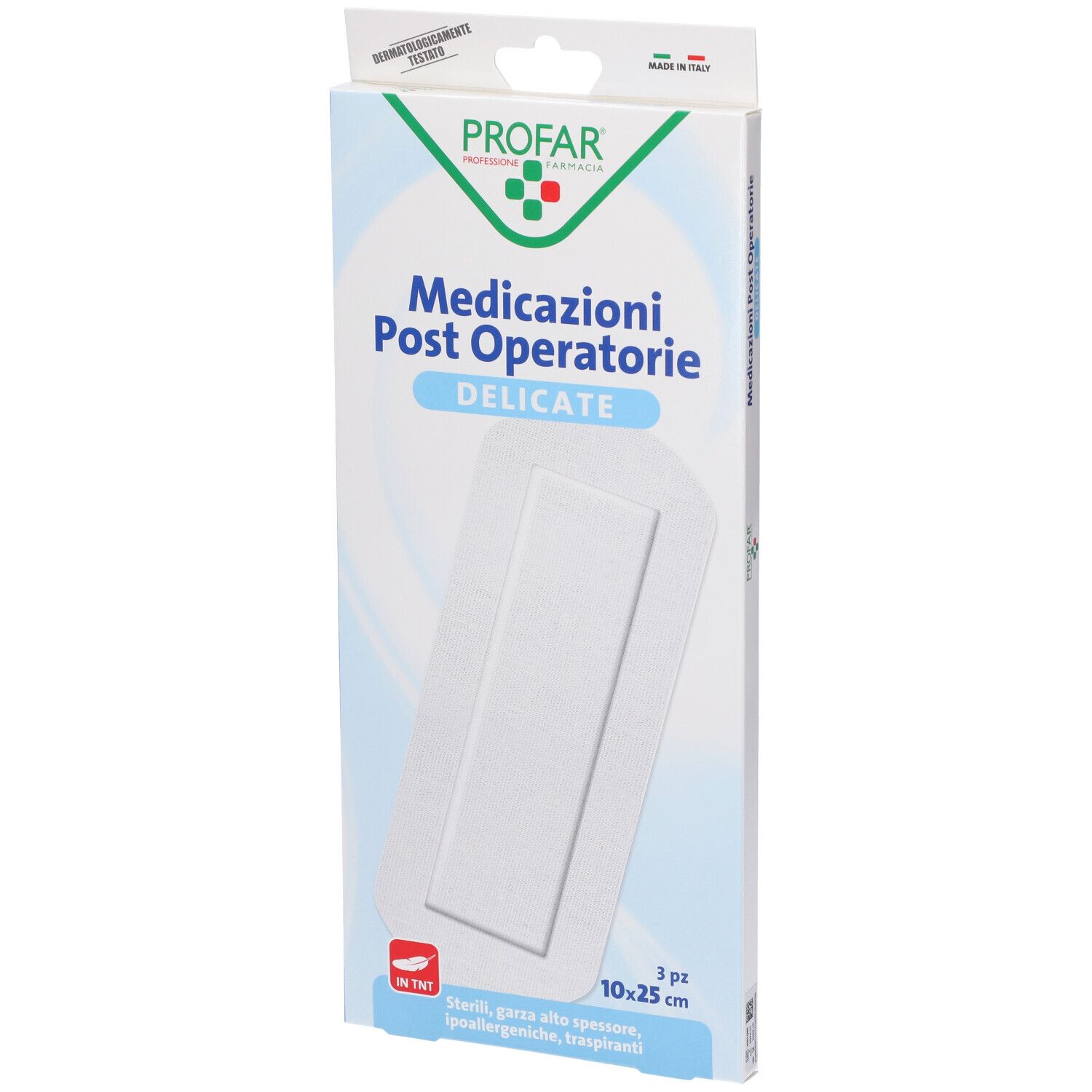 Profar Medicazione Post Operatoria Sterile Garza Antiaderente 10x25 cm