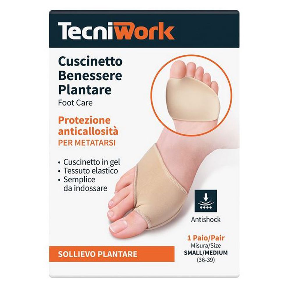 Tecniwork Cuscinetto Benessere Plantare 1 Paio Misura S/M