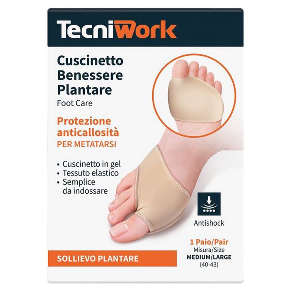 Tecniwork Cuscinetto Benessere Plantare 1 Paio Misura M/L