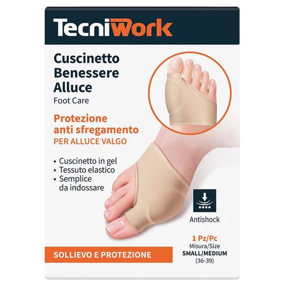 Tecniwork Cuscinetto Benessere Alluce Valgo Misura S/M (36-39)