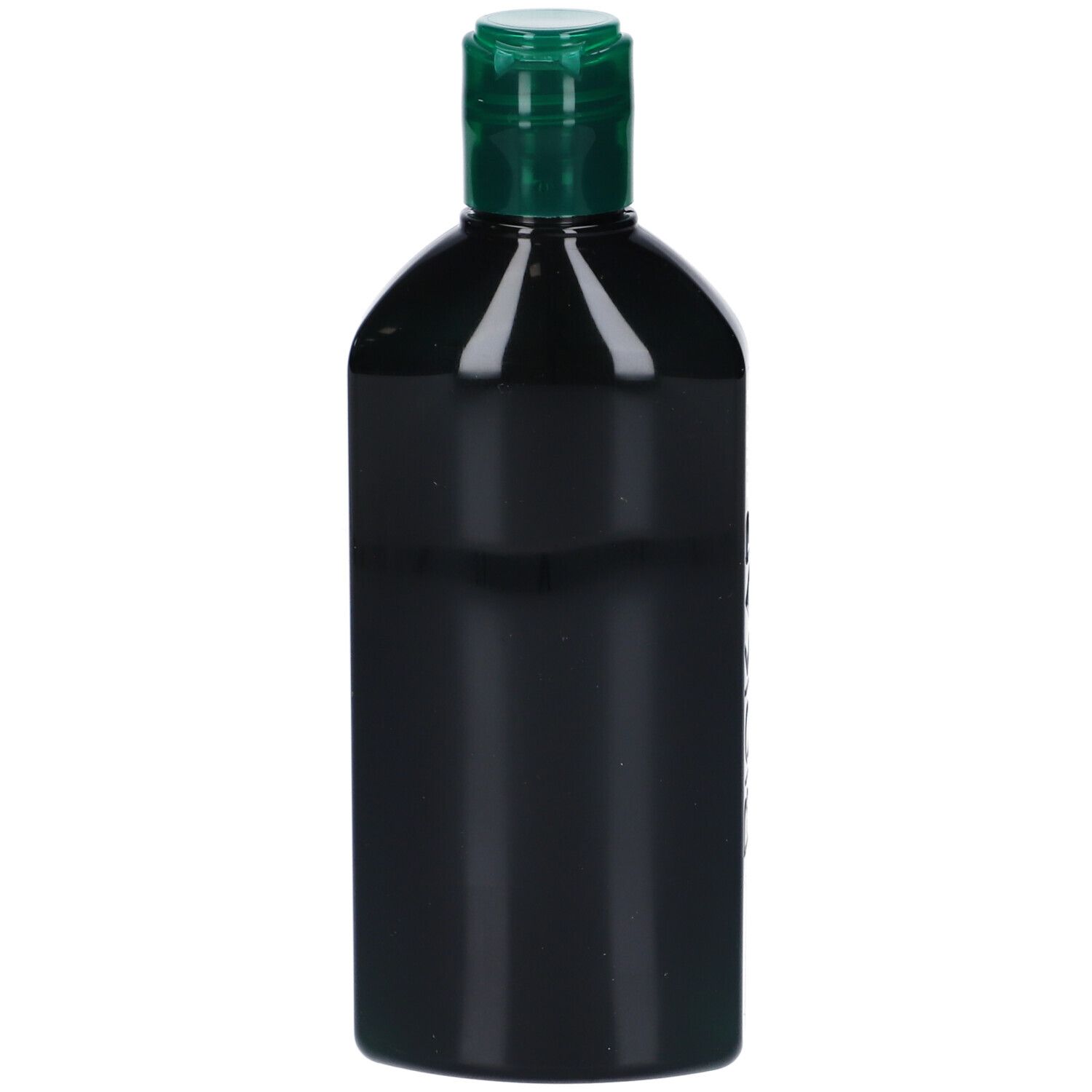 Dunkelgrüne Flasche mit Klappdeckel.