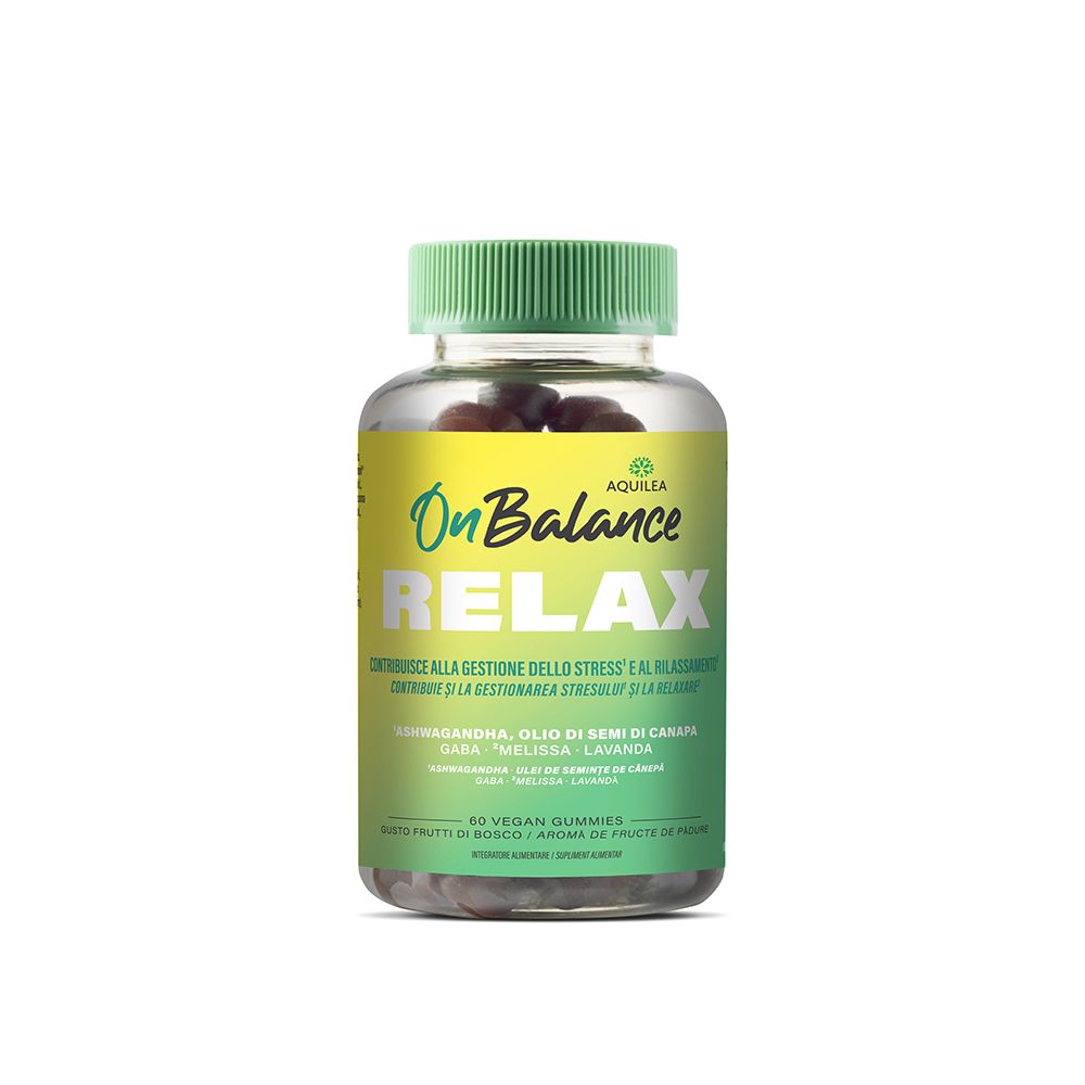 Aquilea Lavanda On Balance Relax Integratore Per Stress Gusto Frutti Di Bosco 60 Gummies - Immagine 3