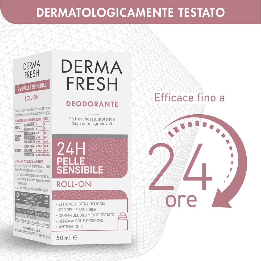 Dermafresh 24H Pelle Sensibile Roll On