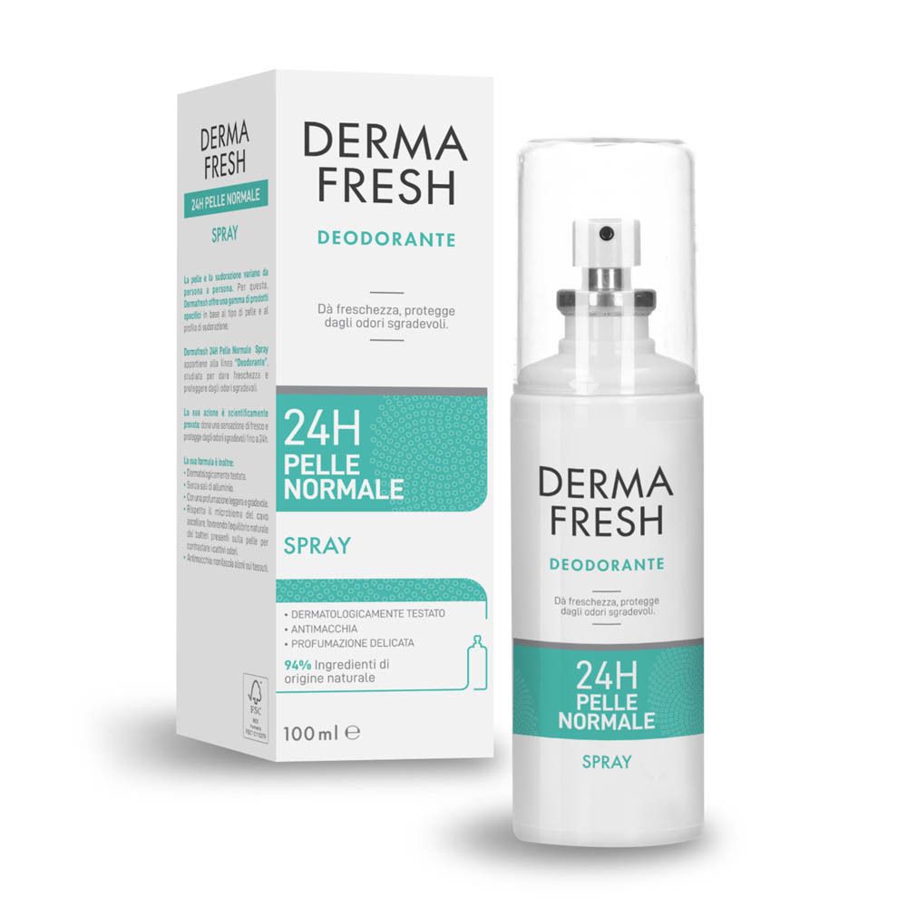 Dermafresh Deodorante 24H Per Pelle Normale Spray No Gas 100Ml - Immagine 8