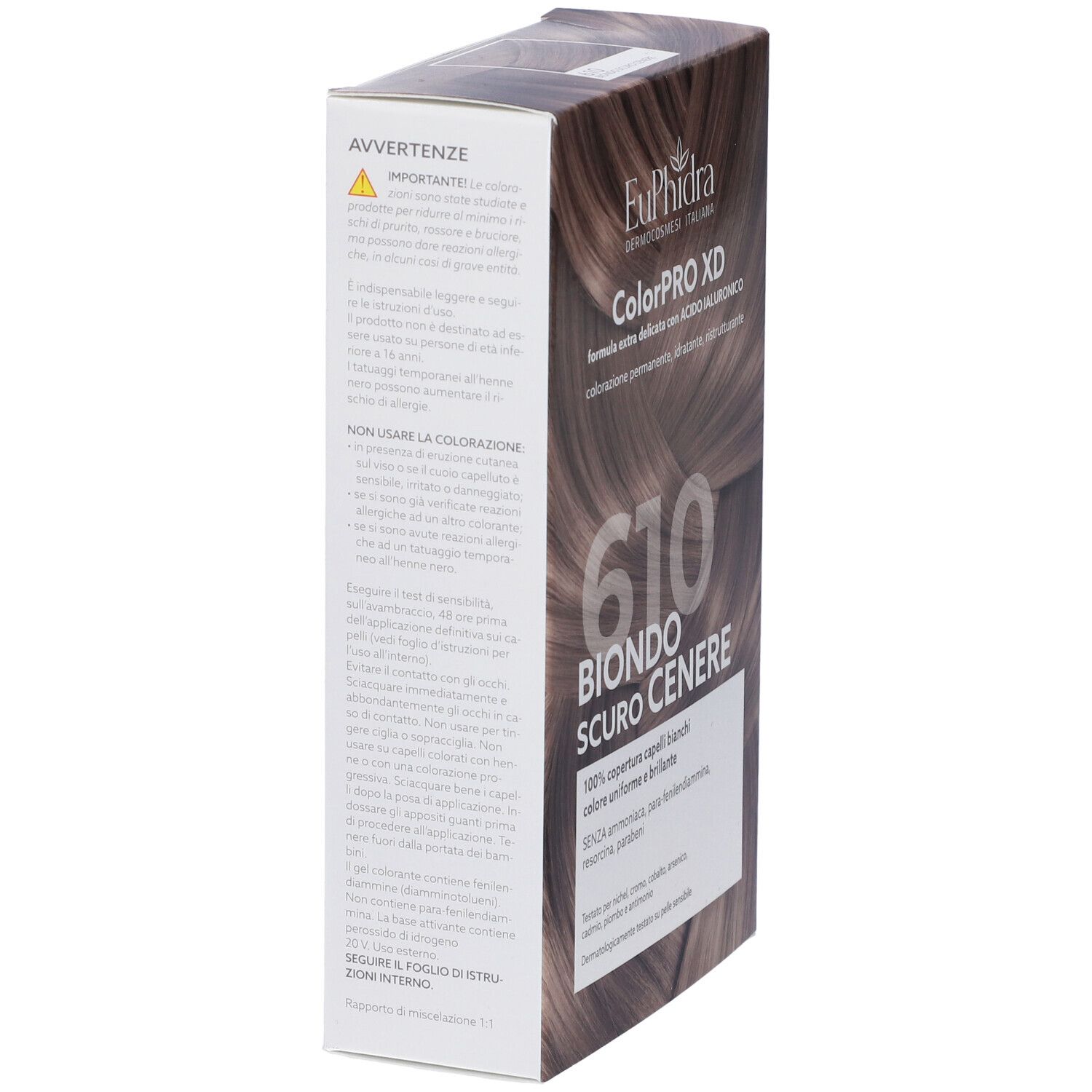 Euphidra ColorPRO XD 610 Dunkelblond Aschbraun Haarfarbenbox.