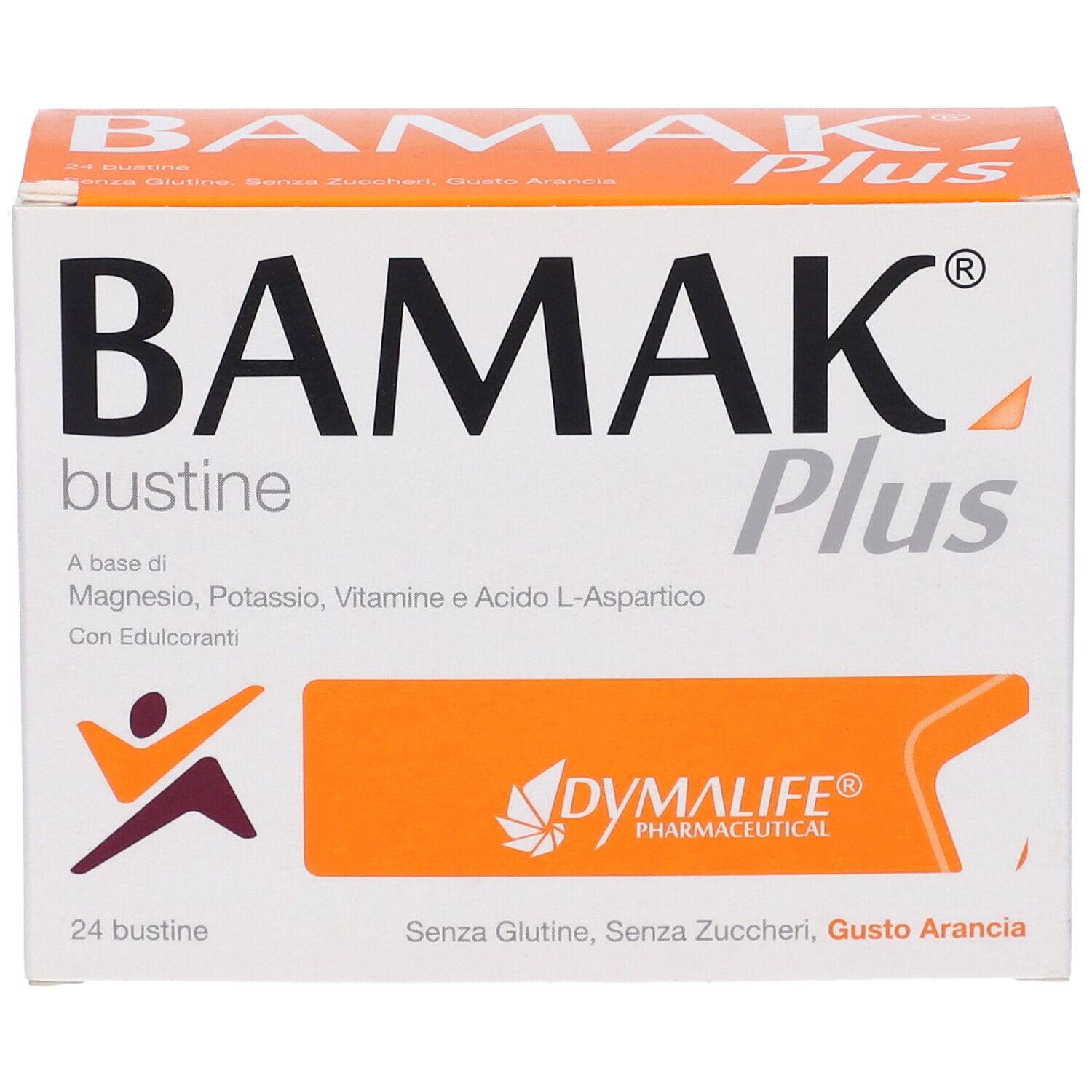 Confezione Bamak Plus Bustine, vista frontale con logo e informazioni sul prodotto.