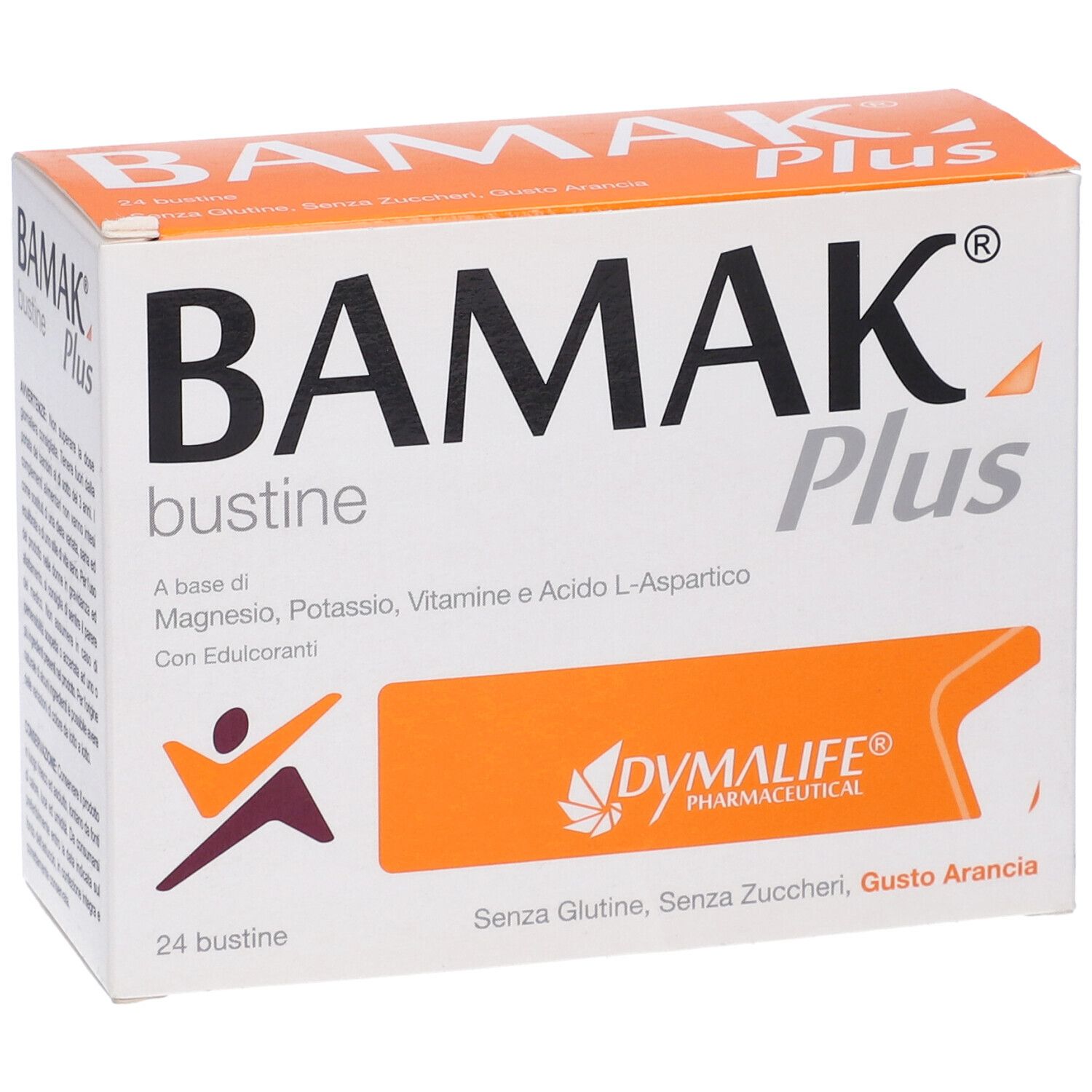 Confezione Bamak Plus Bustine, vista frontale con logo e informazioni sul prodotto.