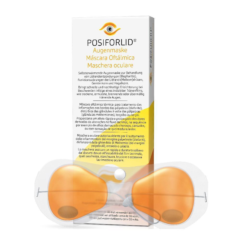 Posiforlid 2 Maschera Per Occhi Per Trattamento Termico Per Blefarite E Disfunzione Meibomdrusen