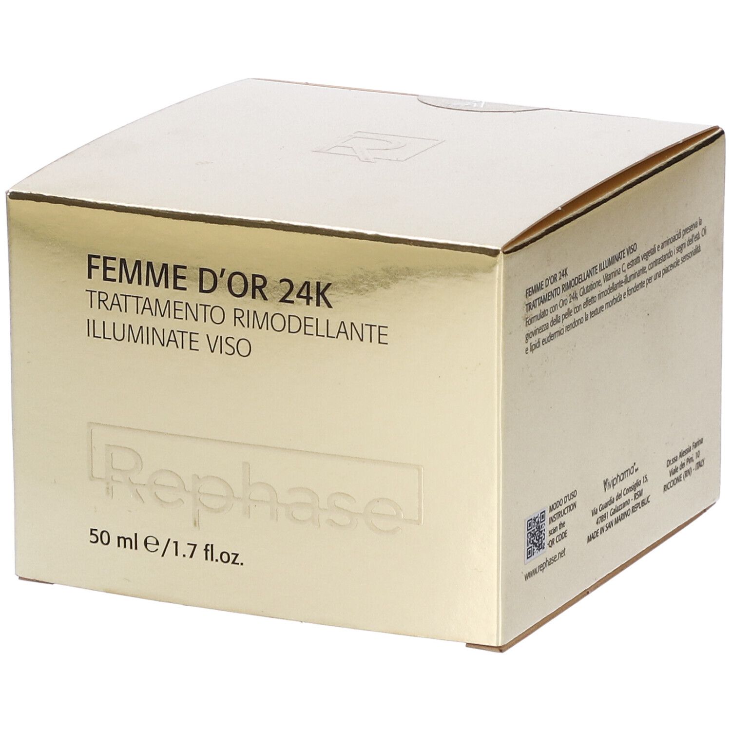 Rephase Femme D'Or 24K Trattamento Rimodellante Illuminante Viso