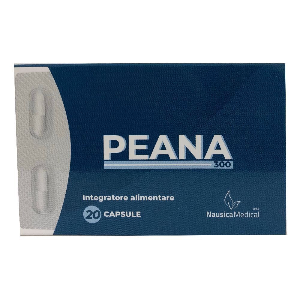 Confezione blu con blister di due capsule. Nome del prodotto e logo visibili.