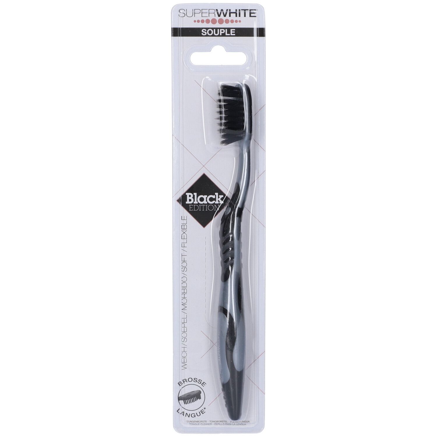 Superwhite Spazzolino Morbido Black Edition 1 Pz Da Denti