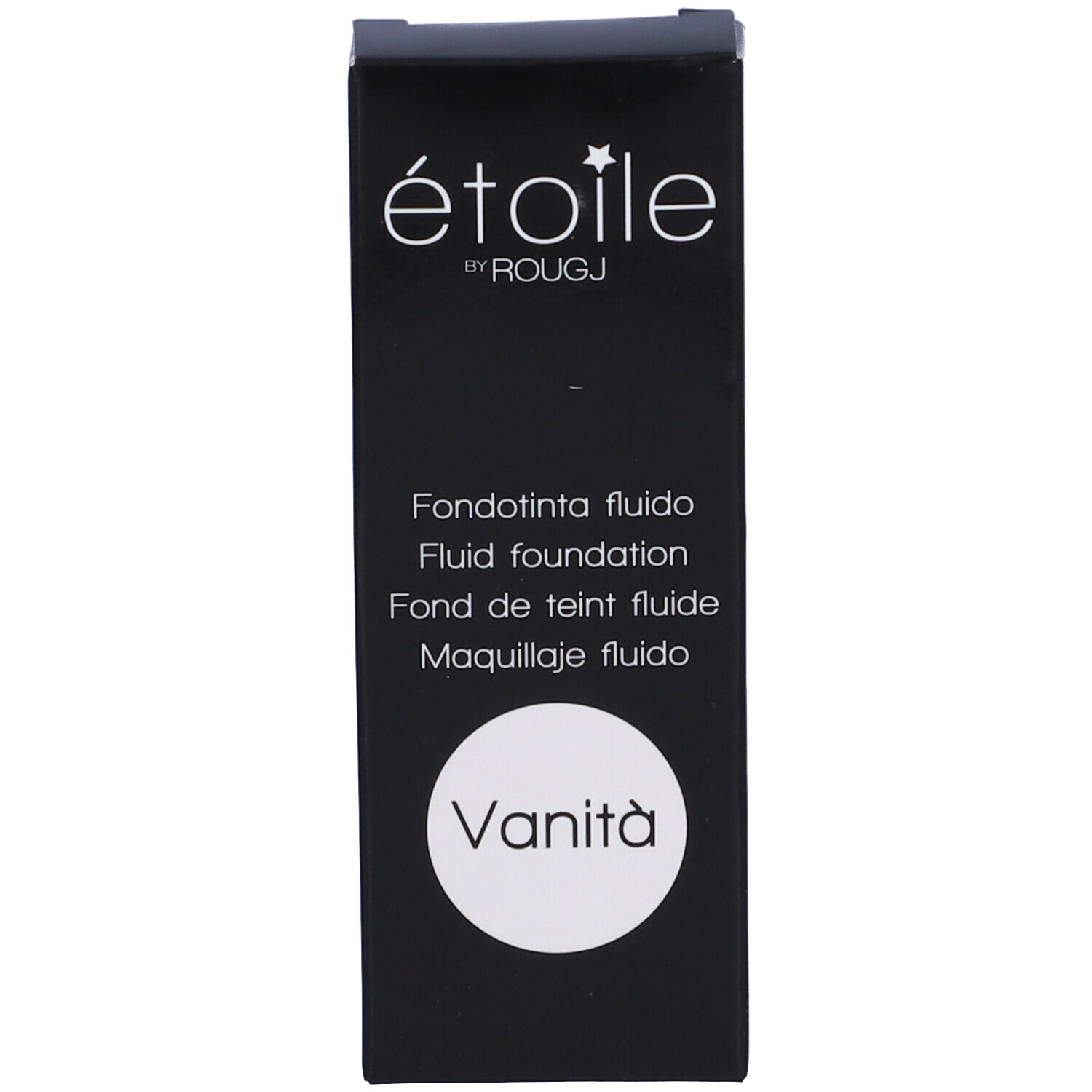 Scatola nera. Scritte: étoile by ROUGJ, Fondotinta fluido, Vanità.
