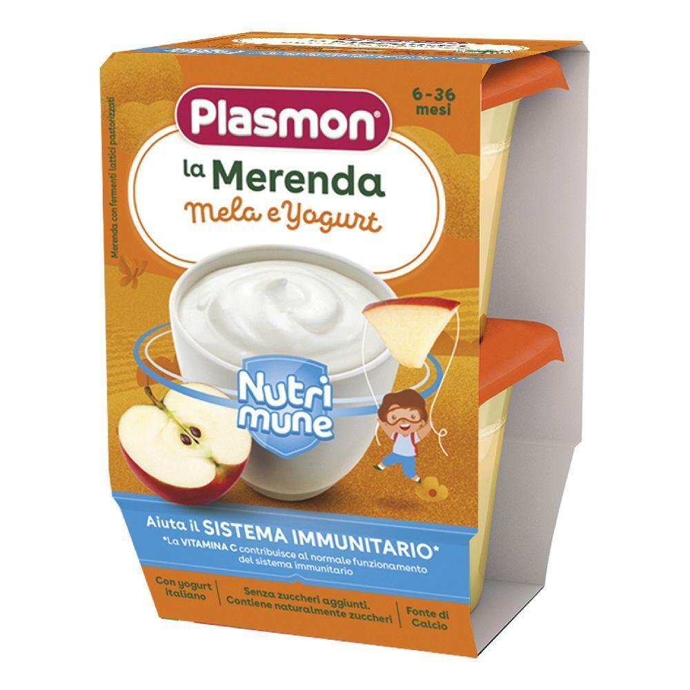 Plasmon Merenda Mela E Yogurt Nutrimune 2X120g - Immagine 8