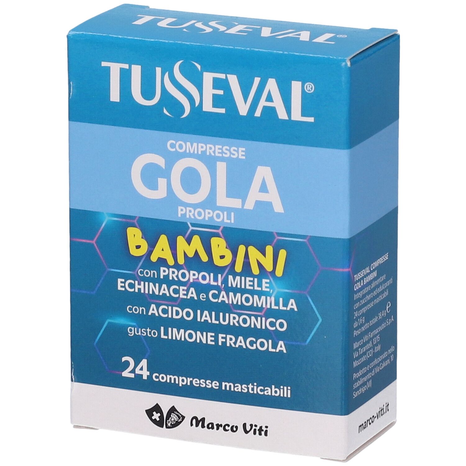 Marco Viti Tusseval Gola Bambini 24 Compresse - Immagine 7