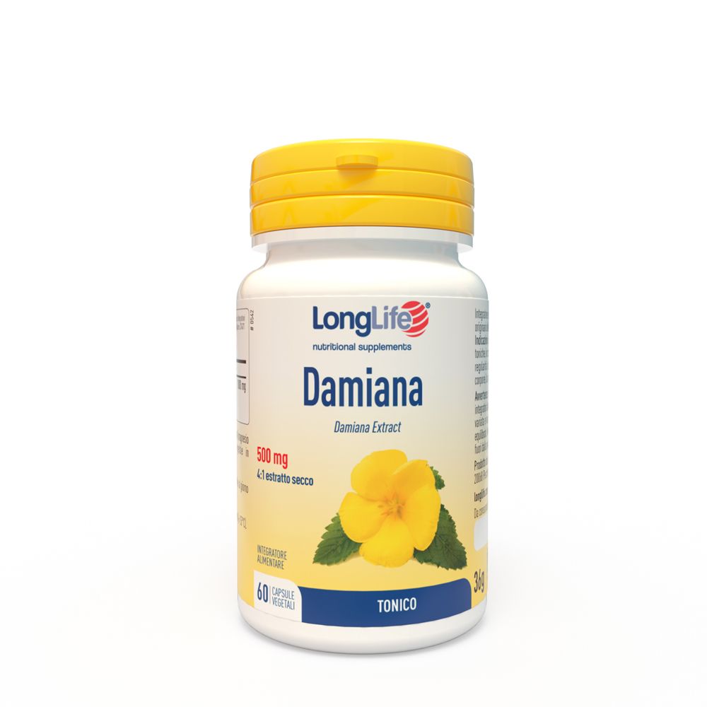 Longlife Damiana Integratore Tonico 60 Capsule - Immagine 3