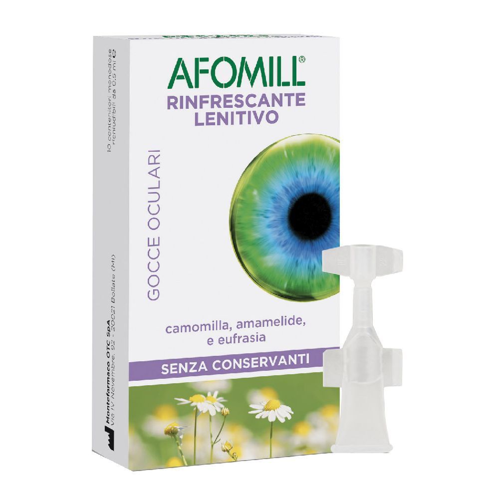 Afomill Rinfrescante SC 10F 10x0,5 ml Augentropfen