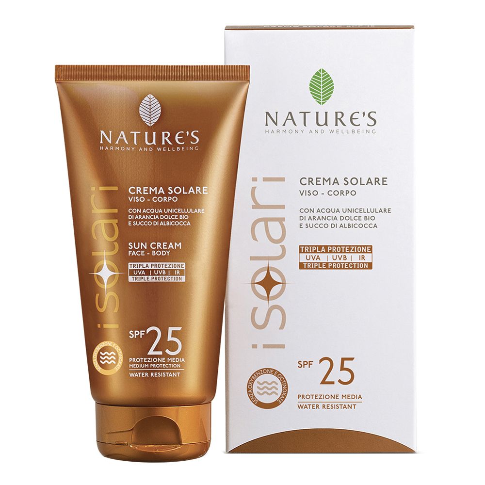 Nature'S I Solari Crema Viso Corpo Spf 25 75 Ml Edizione Limitata Travel Size