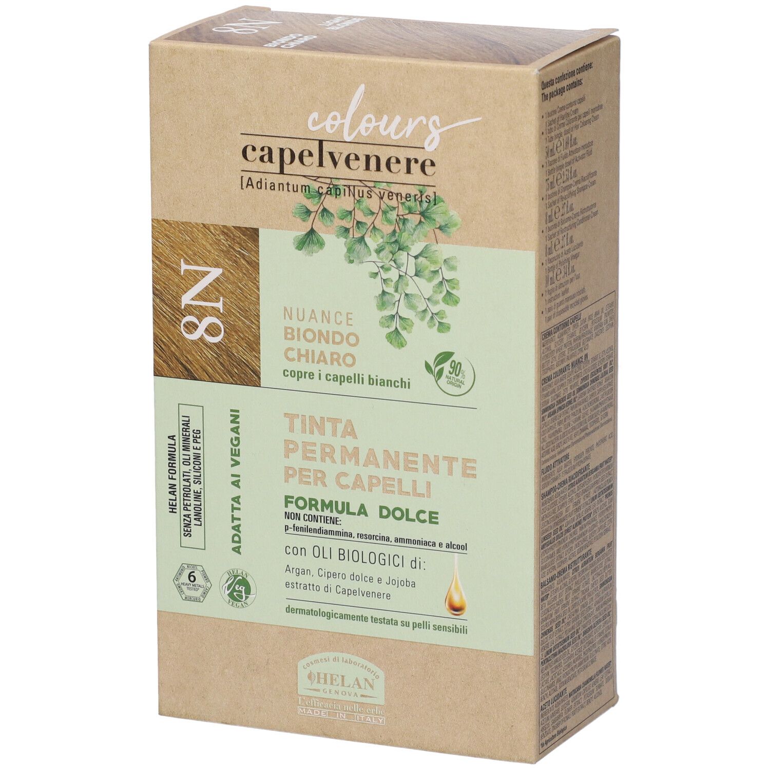 Helan Capelvenere Colours Tinta Capelli 8N Biondo Chiaro Tintura