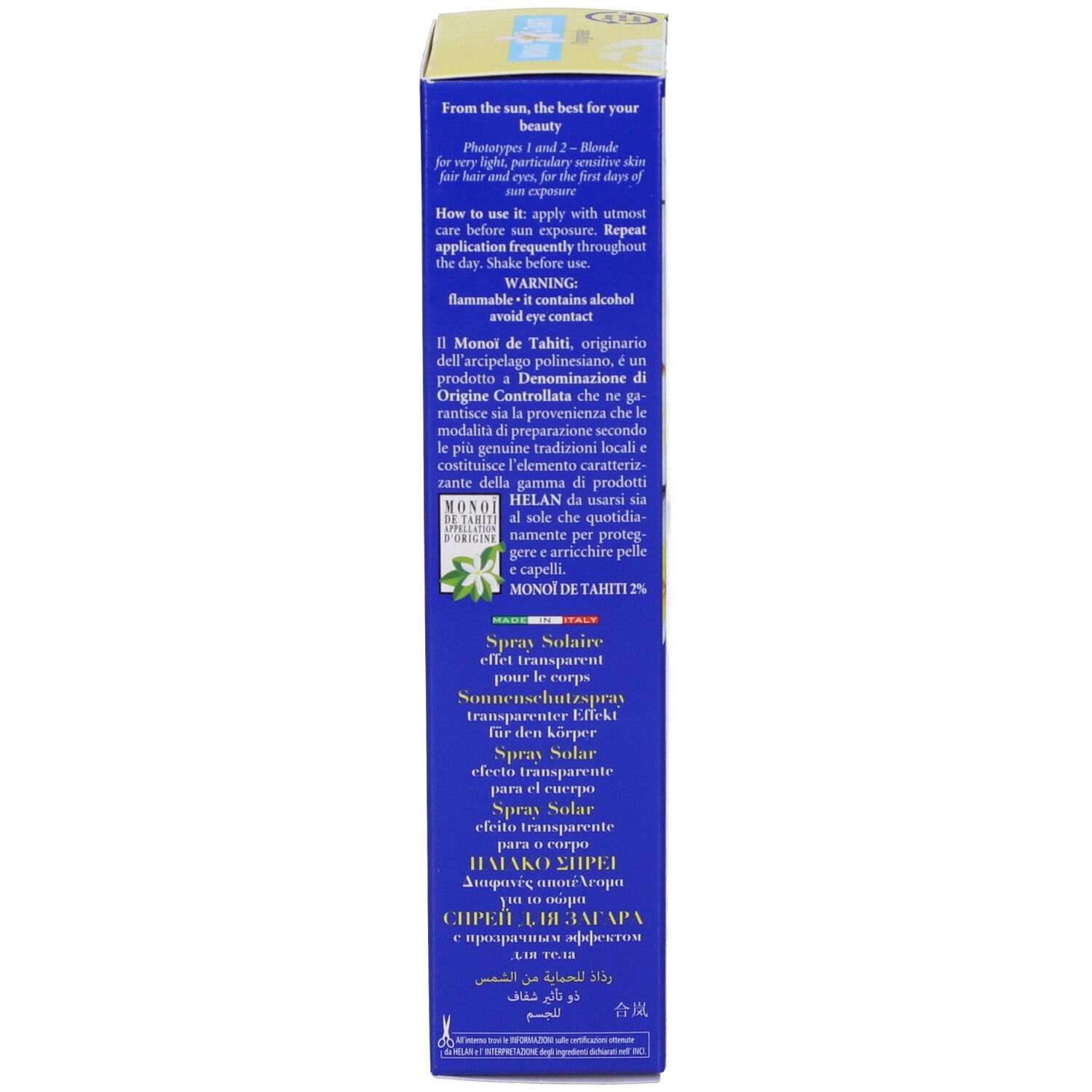 Blaue Verpackung mit Text. Enthält Informationen zum Produkt. Keine Produktbezeichnung sichtbar.