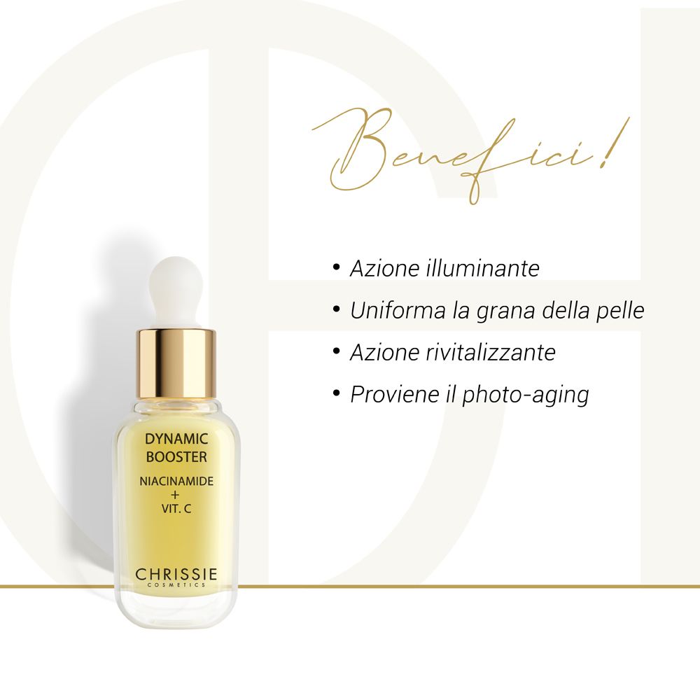 Chrissie Cosmetics Dynamic Booster - Niacinamide + Vitamina C, 30Ml