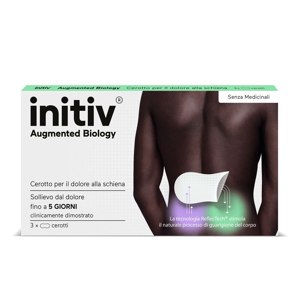Initiv Cerotti Schiena, Dolori Muscolari da lievi a moderati, senza Medicinali (3 cerotti)