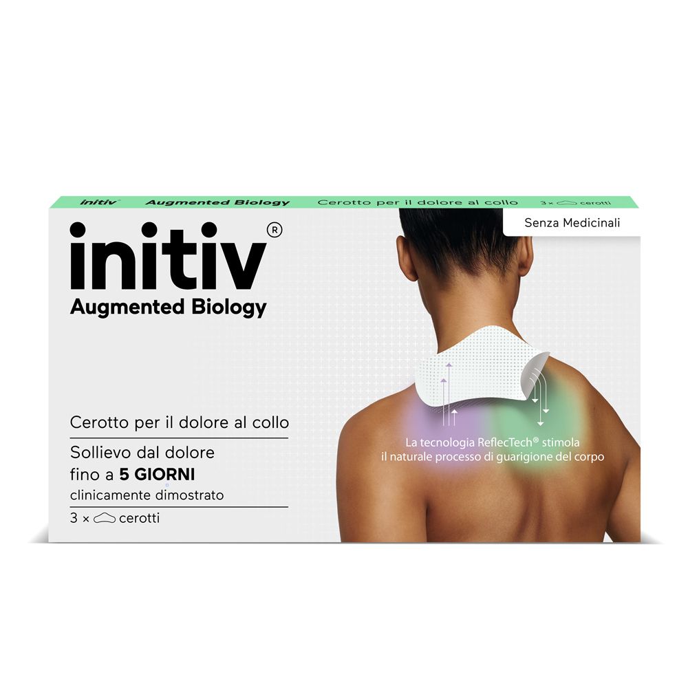 Initiv Cerotti Collo, Dolori Muscolari da lievi a moderati, senza Medicinali (3 cerotti)
