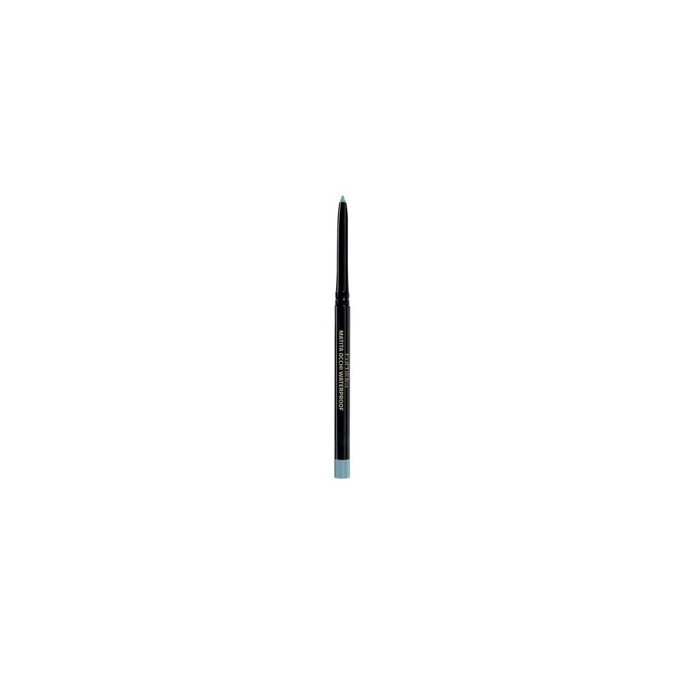 Matita occhi waterproof blu. Fusto nero con scritte argentate. Punta estesa.