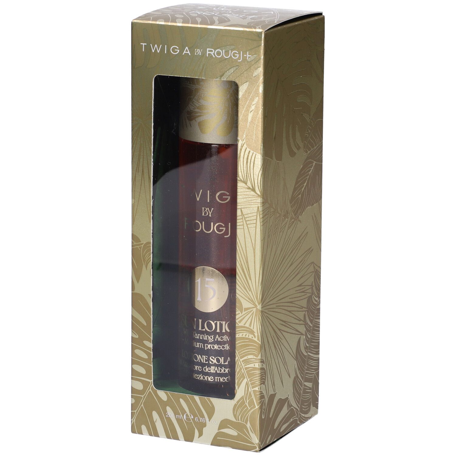 ROUGJ+ Solare Bifasico SPF15 Con Oro Colloidale Twiga By Rougj