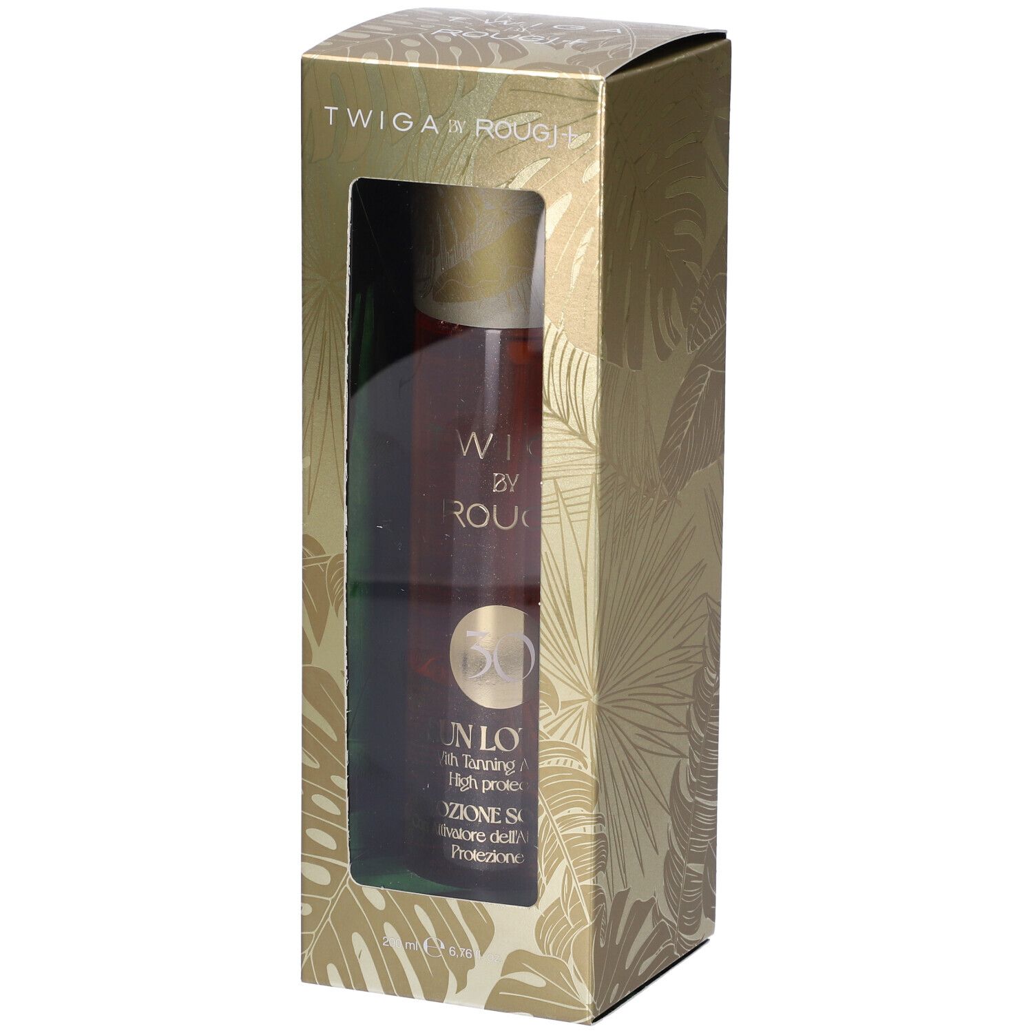 ROUGJ+ Solare Bifasico SPF30 Con Oro Colloidale Twiga By Rougj