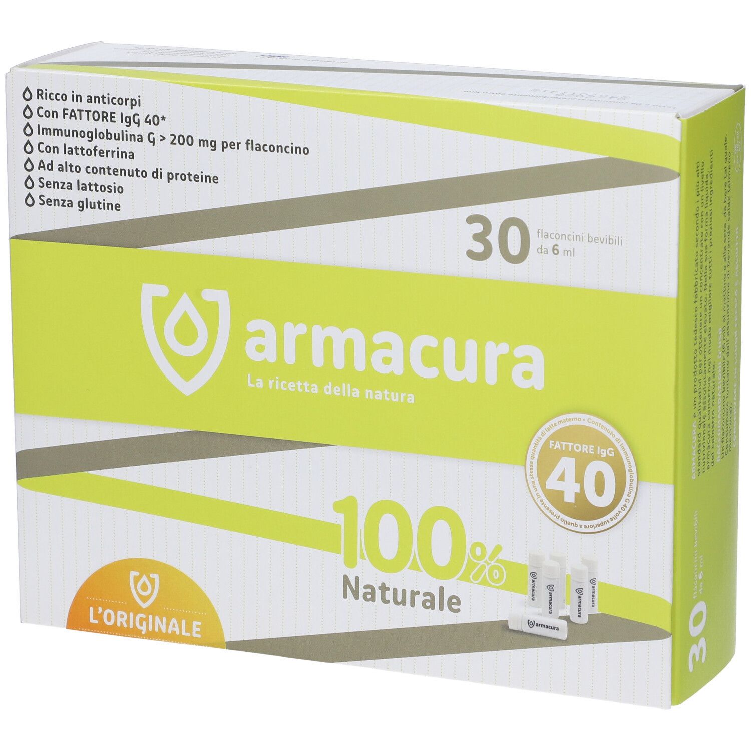 Colostrum Biotec Armacura Colostro 100% 30 Flaconcini Bevibili - Immagine 3