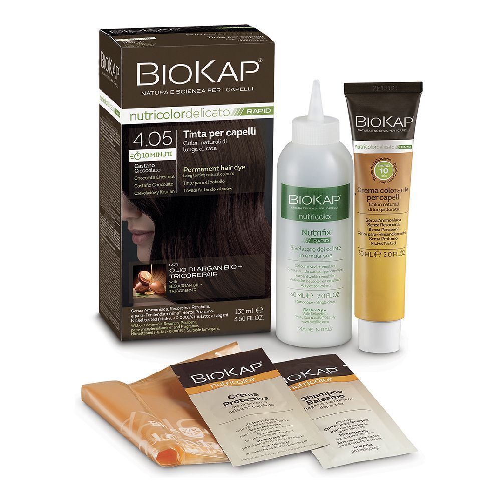 Biokap Nutricolor Delicato Rapid 4,05 Castano Cioccolato 135 Ml