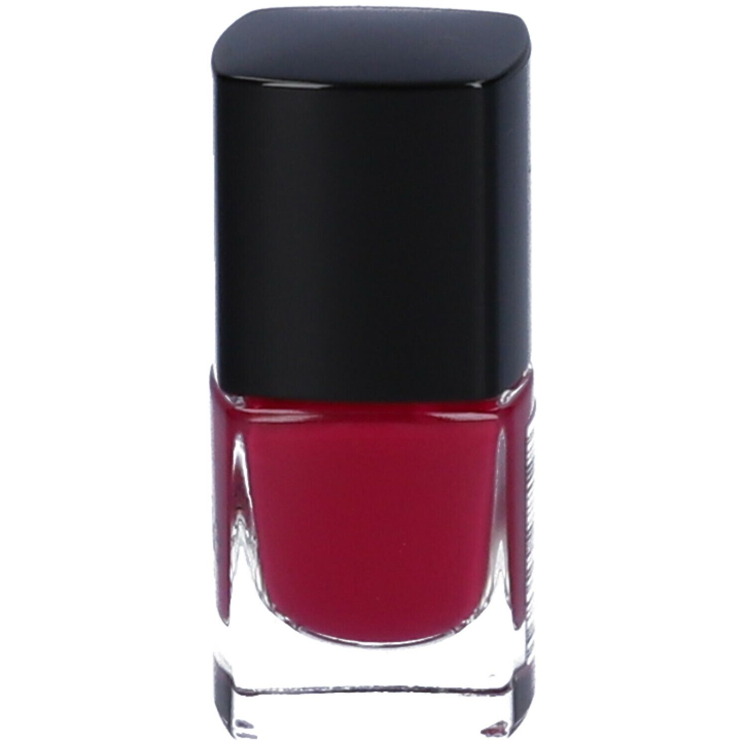 Smalto rosso in bottiglia di vetro con tappo nero. Etoile by Rougj.
