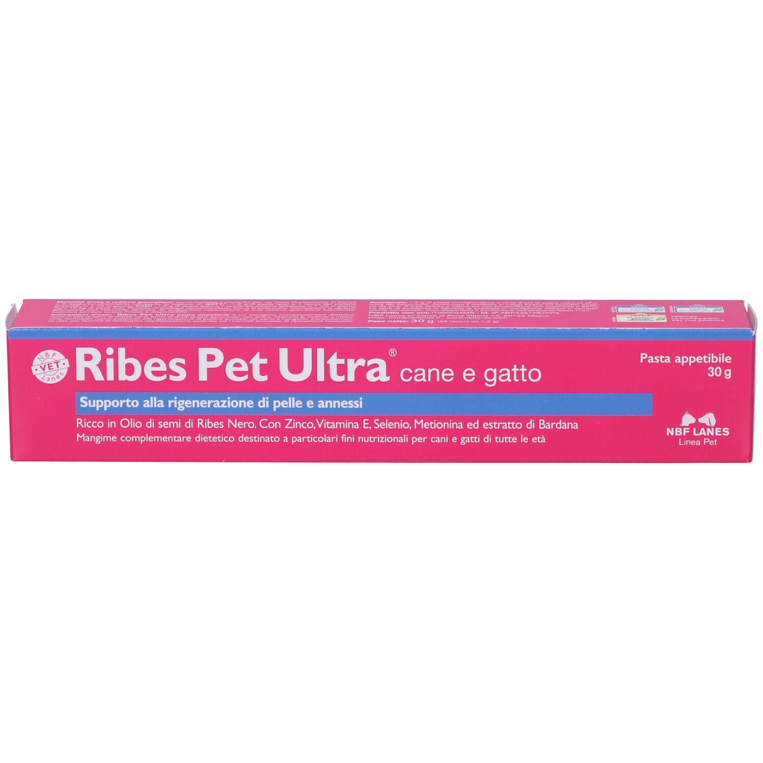 HypermiX Tierarzneimittel-Verpackung mit Abbildungen von Hund, Pferd, Papagei und Katze.